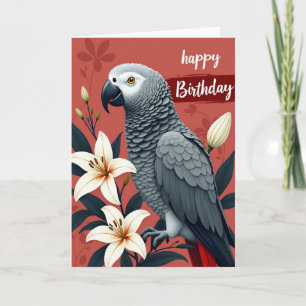 Tarjeta de Flor de Ave Dulce