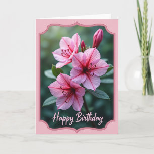 Tarjeta de Flor de Cerezo Rosa Dulce