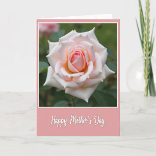 Tarjeta de Flor de Día de la Madre Rayada