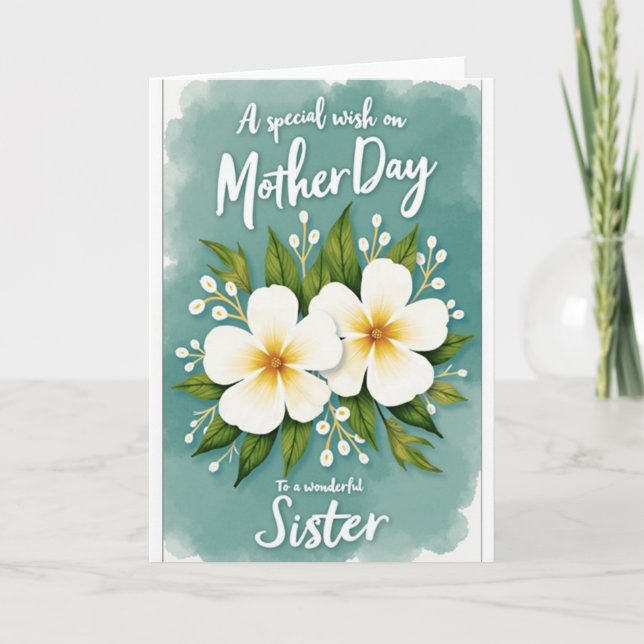 Tarjeta de Flor de la Afectividad Rayada (Anverso)