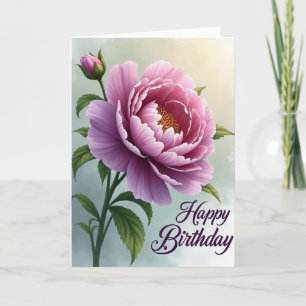 Tarjeta de Flor de Lavanda Elegante