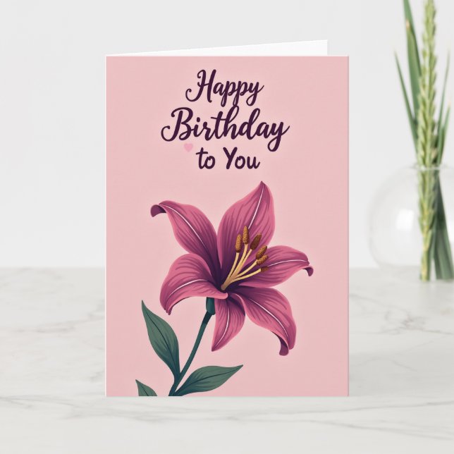Tarjeta de Flor de Lis Estriada (Anverso)