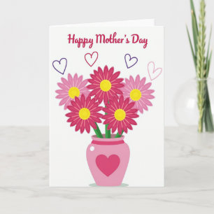 Tarjeta de Flor de Lunares para Mamá