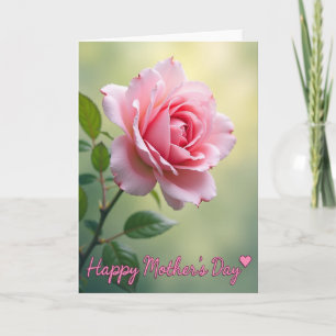 Tarjeta de Flor de Lunares Rosas