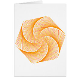 Tarjeta de Flor de Matemáticas Doradas