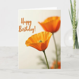 Tarjeta de Flor de Naranja Alegre