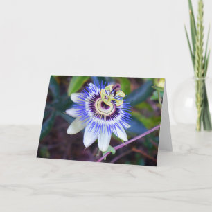 Tarjeta de flor de pasión