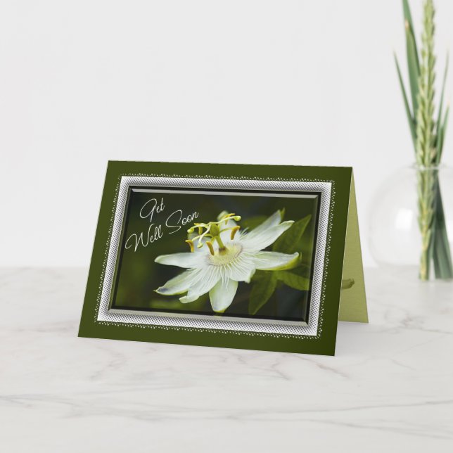 Tarjeta de Flor de Pasión (Anverso)