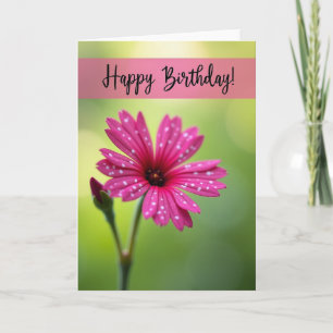 Tarjeta de flor de puntos alegres