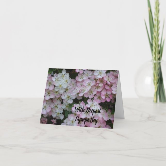 tarjeta de flor de simpatía (Anverso)
