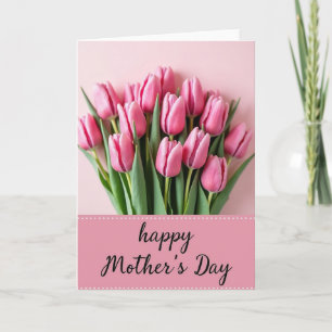 Tarjeta de Flor de Terciopelo Rosa