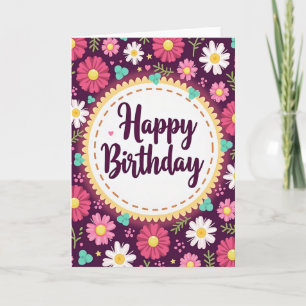 Tarjeta de Flor de Violeta