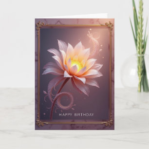 Tarjeta de Flor Dorada Dulce