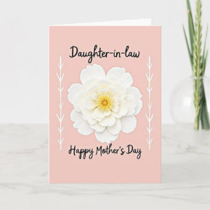 Tarjeta de Flor Elegante Rayada