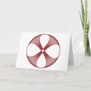 Tarjeta de Flor en Espiral