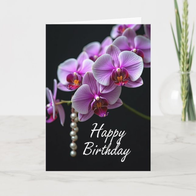 Tarjeta de Flor Especial Oscura (Anverso)