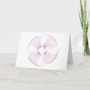 Tarjeta de flor espiral