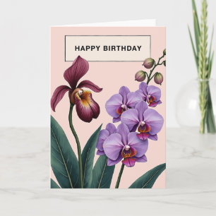 Tarjeta de Flor Exótica Alegre