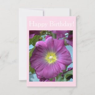 Tarjeta de Flor Feliz Cumpleaños