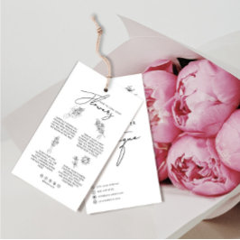 Tarjeta de Flor Flor Con Logotipo