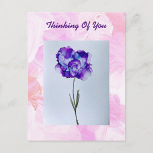 Tarjeta de Flor Morada