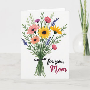Tarjeta de Flor para Mamá