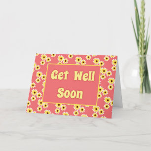 Tarjeta de Flor para recuperarse pronto