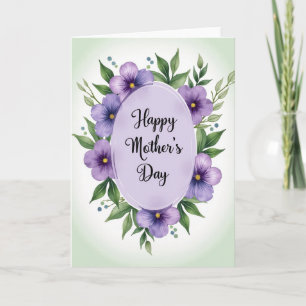 Tarjeta de Flor para Tía el Día de la Madre