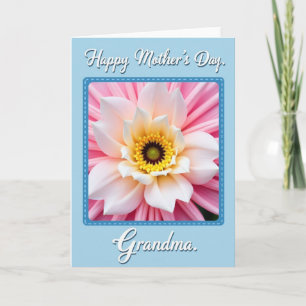 Tarjeta de Flor Pastel Rayada