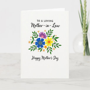 Tarjeta de Flor Pintada Alegre