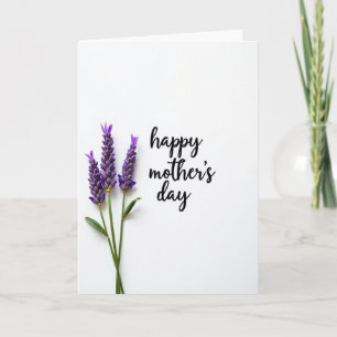 Tarjeta de Flor Púrpura Mate