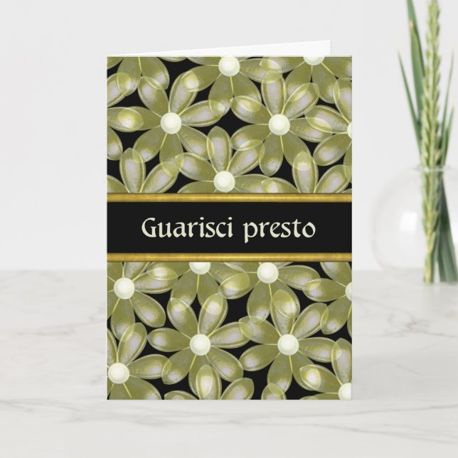 Tarjeta de flor Quarisci Presto para Italiano recu (Anverso)