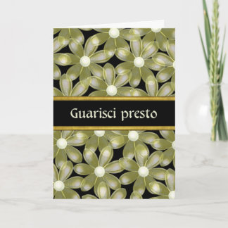 Tarjeta de flor Quarisci Presto para Italiano recu