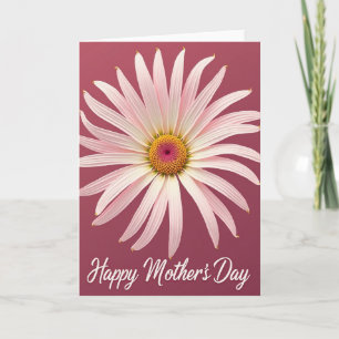 Tarjeta de Flor Radiante Rosa