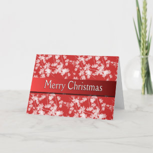 Tarjeta de flor roja de navidad