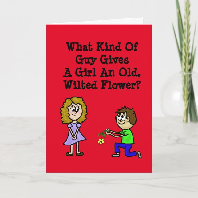 Tarjeta de flor romántica (Anverso)