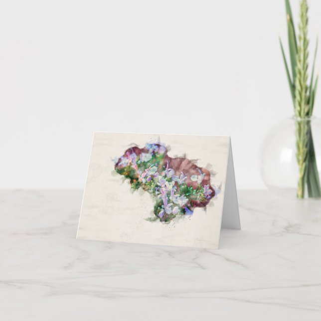 Tarjeta de flor Rosemery (Anverso)