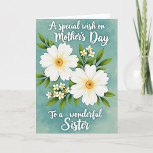 Tarjeta de Flor Serena Rayada