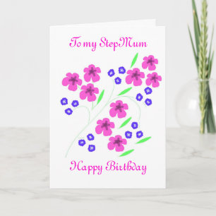 Tarjeta de Flor Stepmum