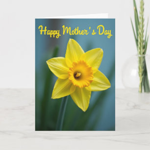 Tarjeta de floración del día de la madre soleado