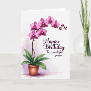 Tarjeta de Floración Floral Elegante