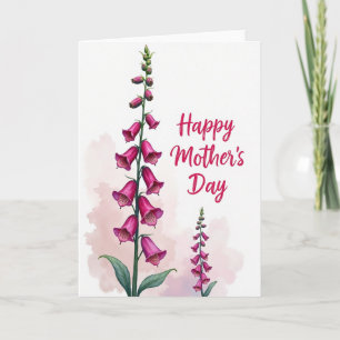 Tarjeta de Floración Maternal Radiante