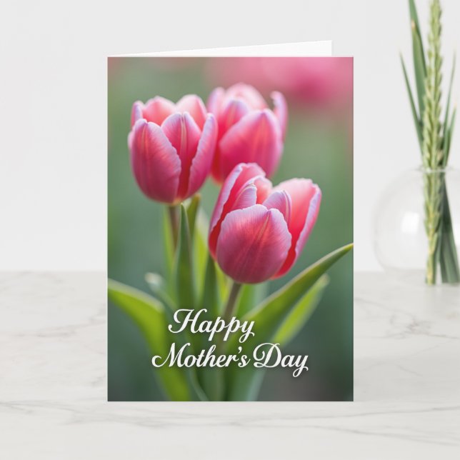 Tarjeta de floración primaveral de mamá querida (Anverso)