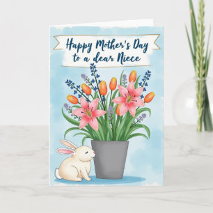 Tarjeta de Floraciones de Primavera Floral