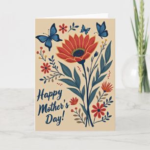 Tarjeta de Floral en Flor de Acuarela