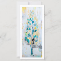 Tarjeta de florecimiento de espuma marina de Jubil