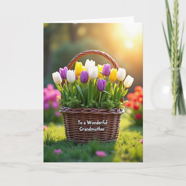 Tarjeta de florecimiento de la primavera de la abu (Anverso)