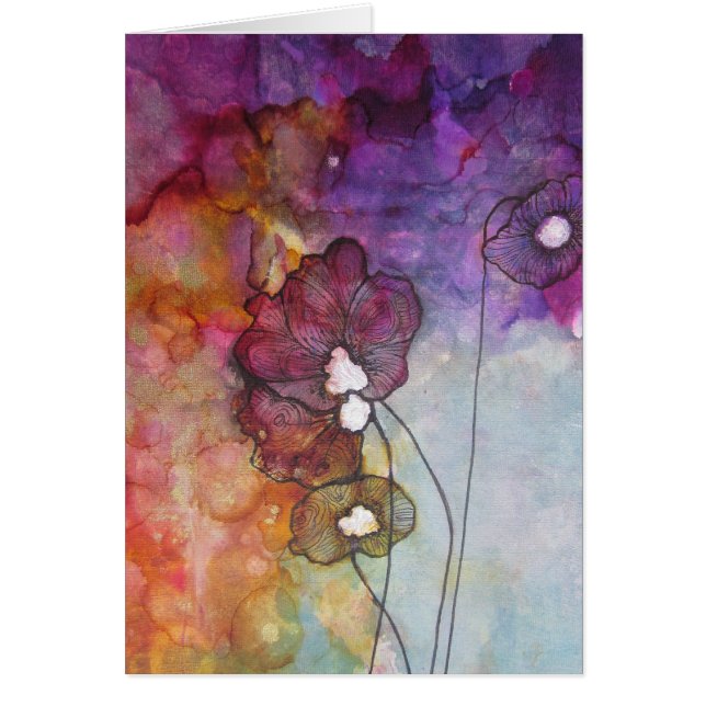 Tarjeta de flores (Frente)