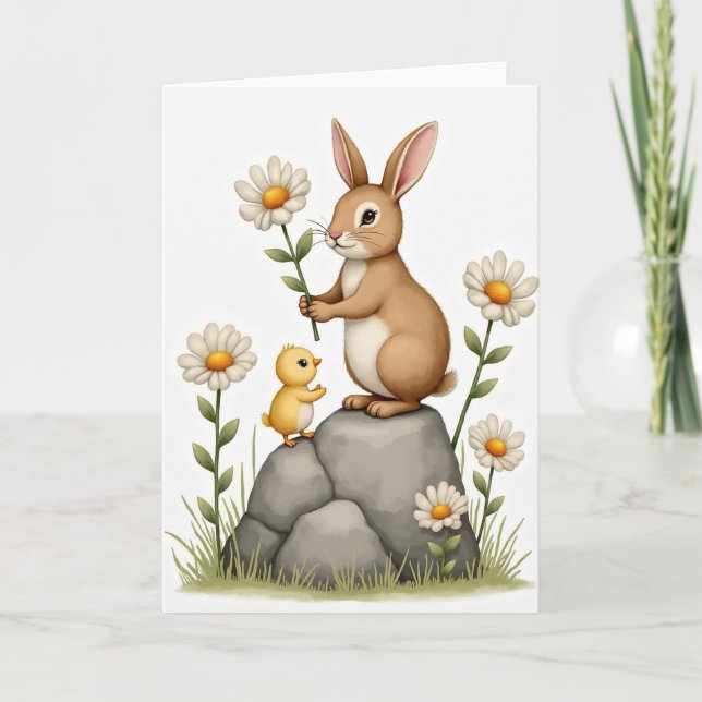 Tarjeta de flores Amigos Suaves (Anverso)