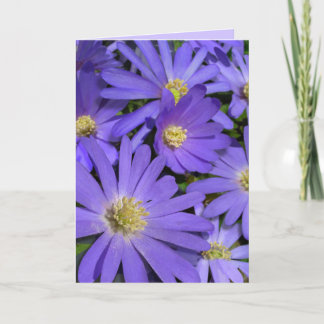 Tarjeta de Flores Azules Tarjeta de felicitación D